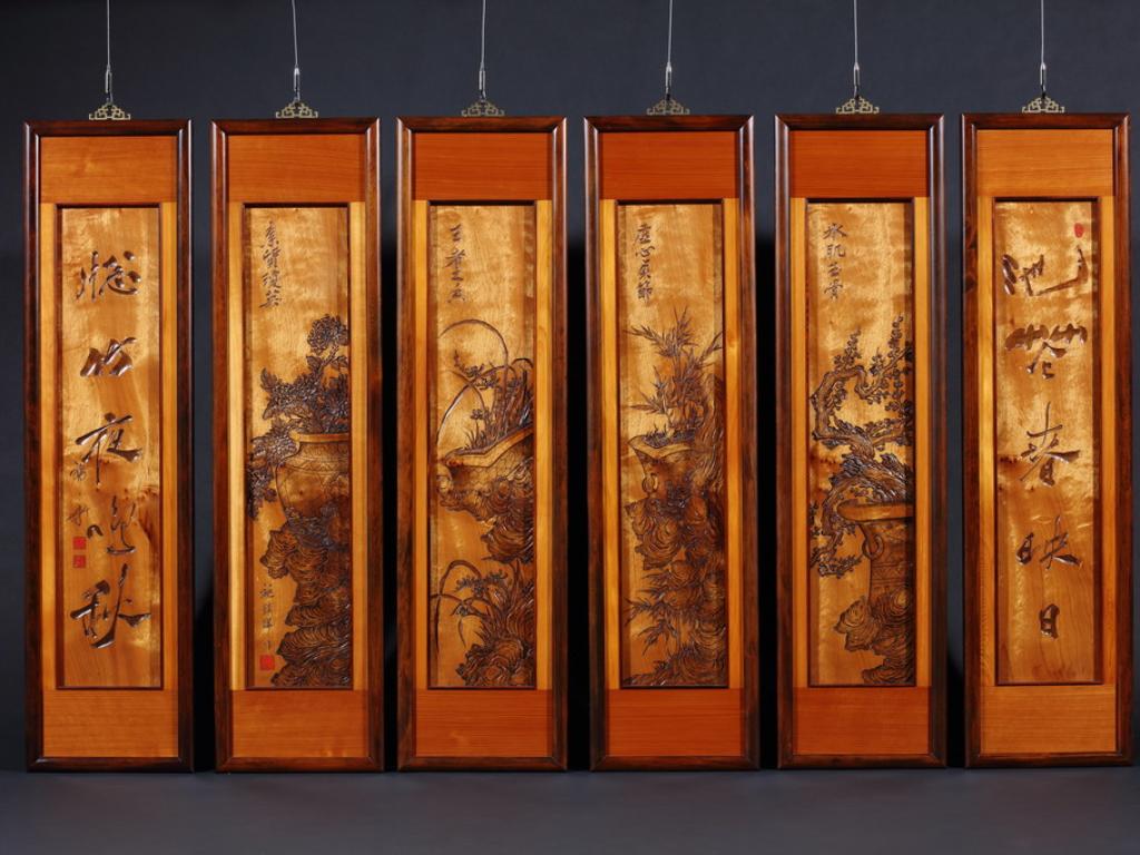 Peace and Tranquility (six-panel four-seasons screen)， 5 photos in total