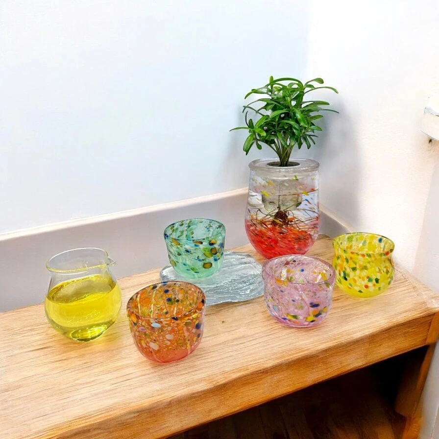 彩色手作玻璃藝品